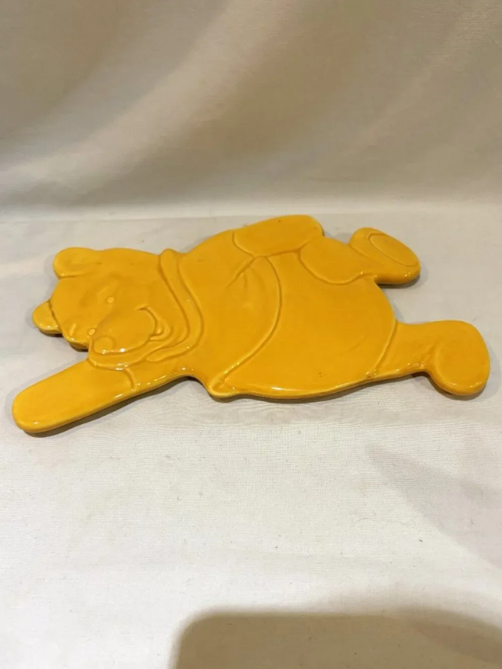 Treasure Craft Disney Winnie the Pooh Ceramic Pottery Trivet Hot Plate AS IS
